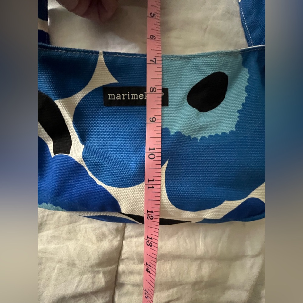 Marimekko blue poppies shoulder bag NWT - Picture 11 of 16